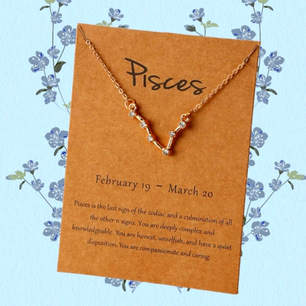 Pisces Zodiac Necklace